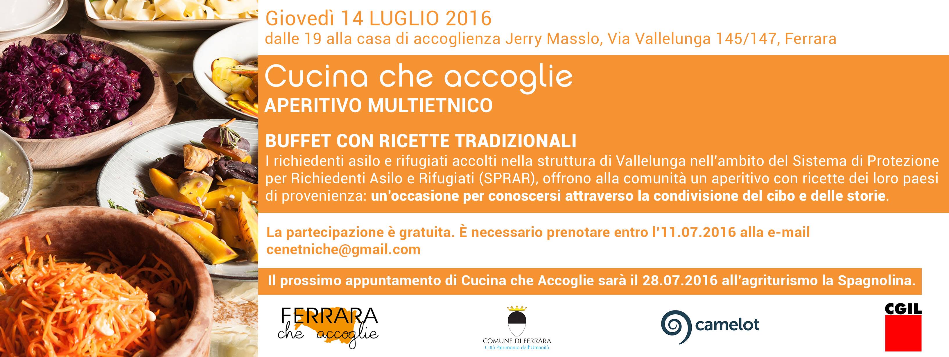 Cucina che Accoglie: le cene multietniche con i rifugiati organizzate dalla cooperativa sociale Camelot