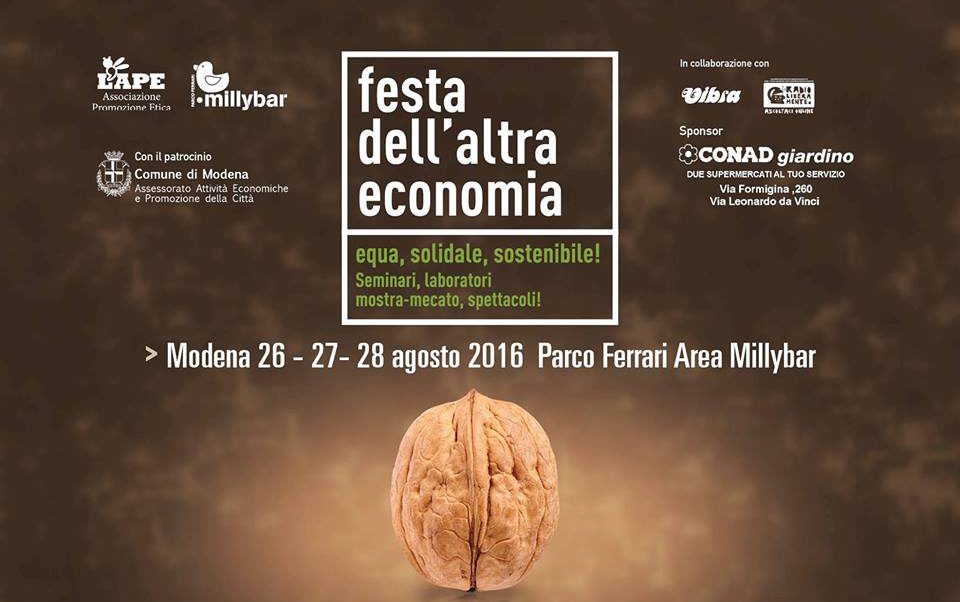 FESTA DELL’ALTRA ECONOMIA: fine settimana dedicato all’economia equa, solidale e sostenibile