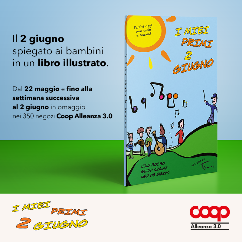 Il 2 giugno spiegato ai bambini, con un libro omaggio nei negozi Coop Alleanza 3.0