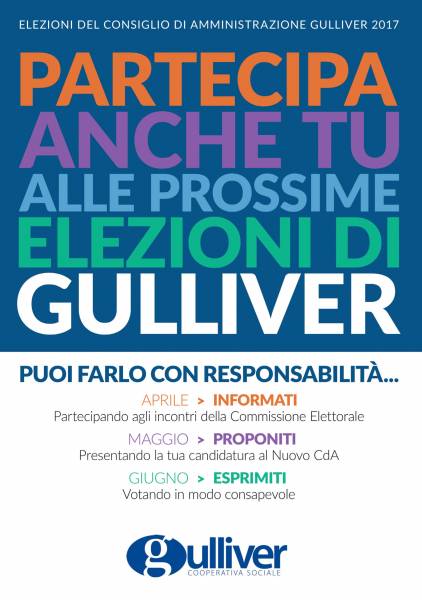 GULLIVER : Informati, proponiti, esprimiti. Una campagna informativa per l’elezione del nuovo CDA