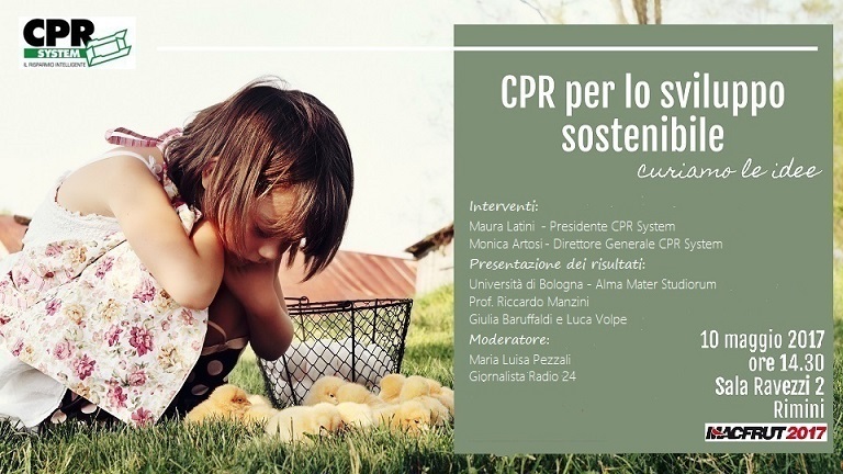 CPR System per lo sviluppo sostenibile: il 10 maggio un convegno al Macfrut di Rimini