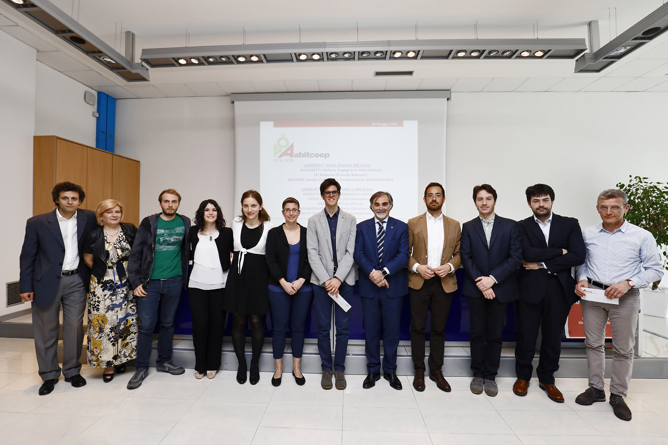 Abitcoop: la carica dei 110 e lode al Premio Francesco Reggiani
