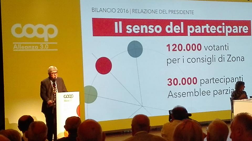 Coop Alleanza 3.0: a Modena l’assemblea generale di bilancio. Il 2016 si è chiuso con ricavi per 4,7 miliardi e un utile di 14,8 milioni