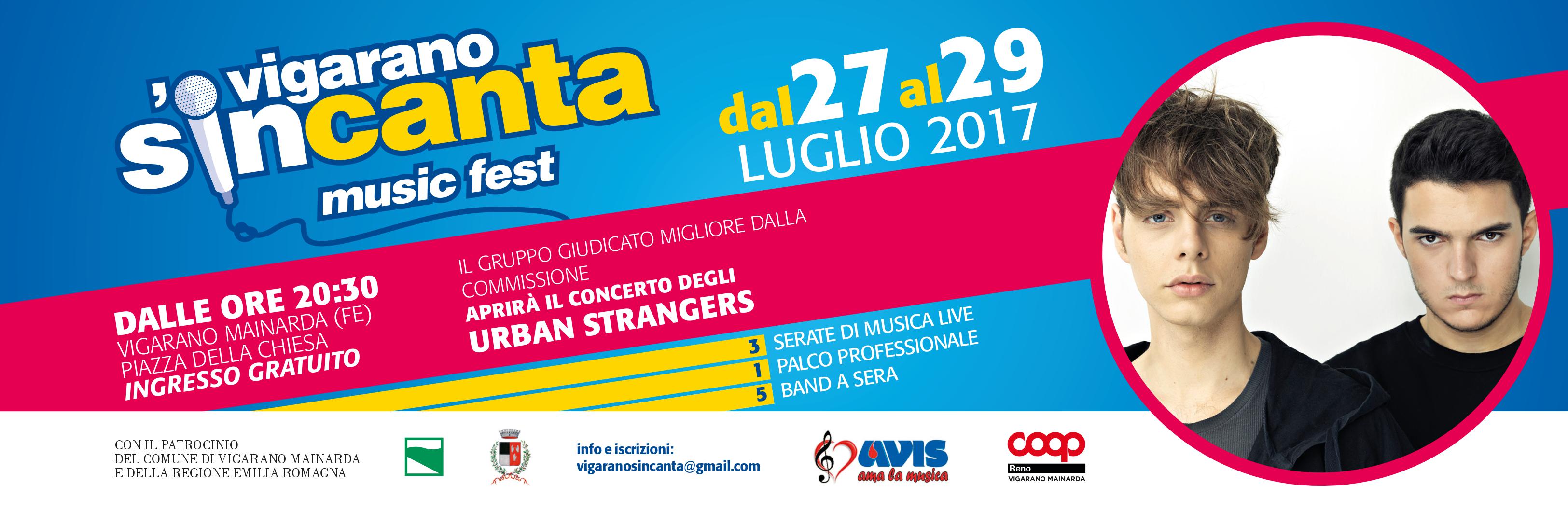 Vigarano S’Incanta…con il sostegno di Coop Reno: dal 27 al 29 luglio 3 serate di musica a Vigarano Mainarda