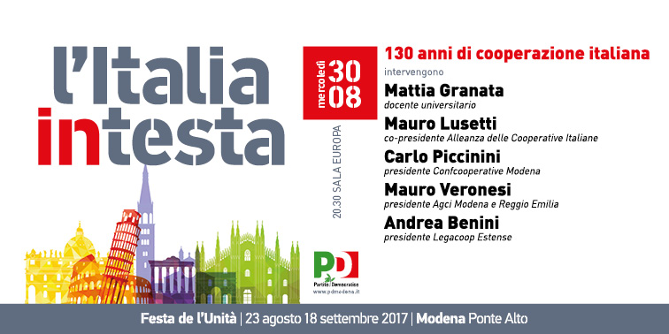 Modena, 30 agosto: alla Festa de l’Unità dibattito su “130 anni di cooperazione italiana”