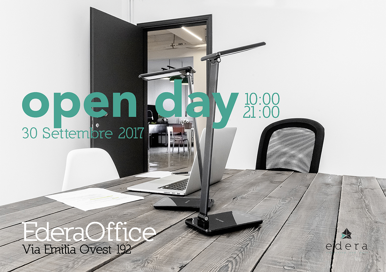 EDERA: dal coworking nascono le idee. Sabato 30 settembre Open Day