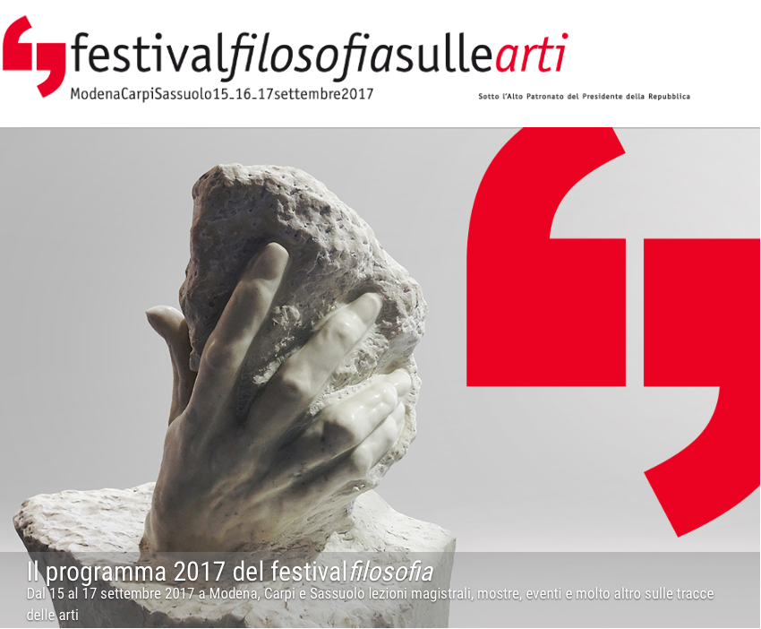 Festival della Filosofia: dal 15 al 17 settembre a Modena un programma dedicato alle Arti, con il sostegno anche di Coop Alleanza 3.0