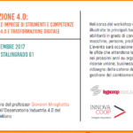 Workshop Cooperazione 4.0: come dotare le imprese di strumenti e competenze per Industria 4.0 e trasformazione digitale