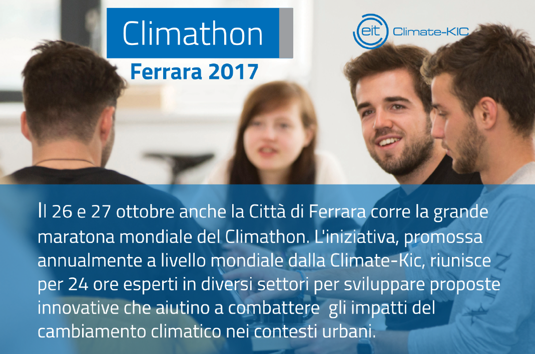 Il 26 e 27 ottobre anche Ferrara partecipa alla maratona mondiale del Climathon, per sviluppare idee innovative per la mobilità sostenibile. La cooperativa Città della Cultura tra gli organizzatori