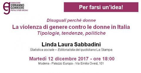 Disuguali perché donne. La violenza di genere contro le donne in Italia