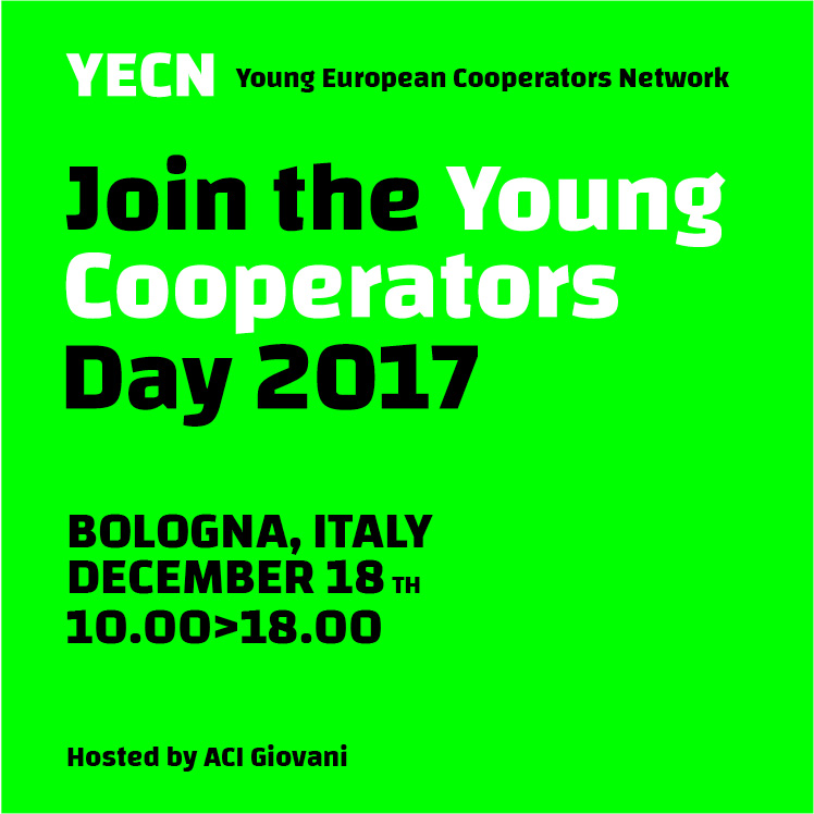 Young Cooperators Day: il 18 dicembre a Bologna l’assemblea del network europeo dei giovani cooperatori