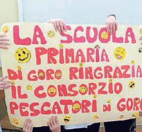 Il Consorzio Pescatori di Goro dona alla scuola una nuova Lavagna multimediale