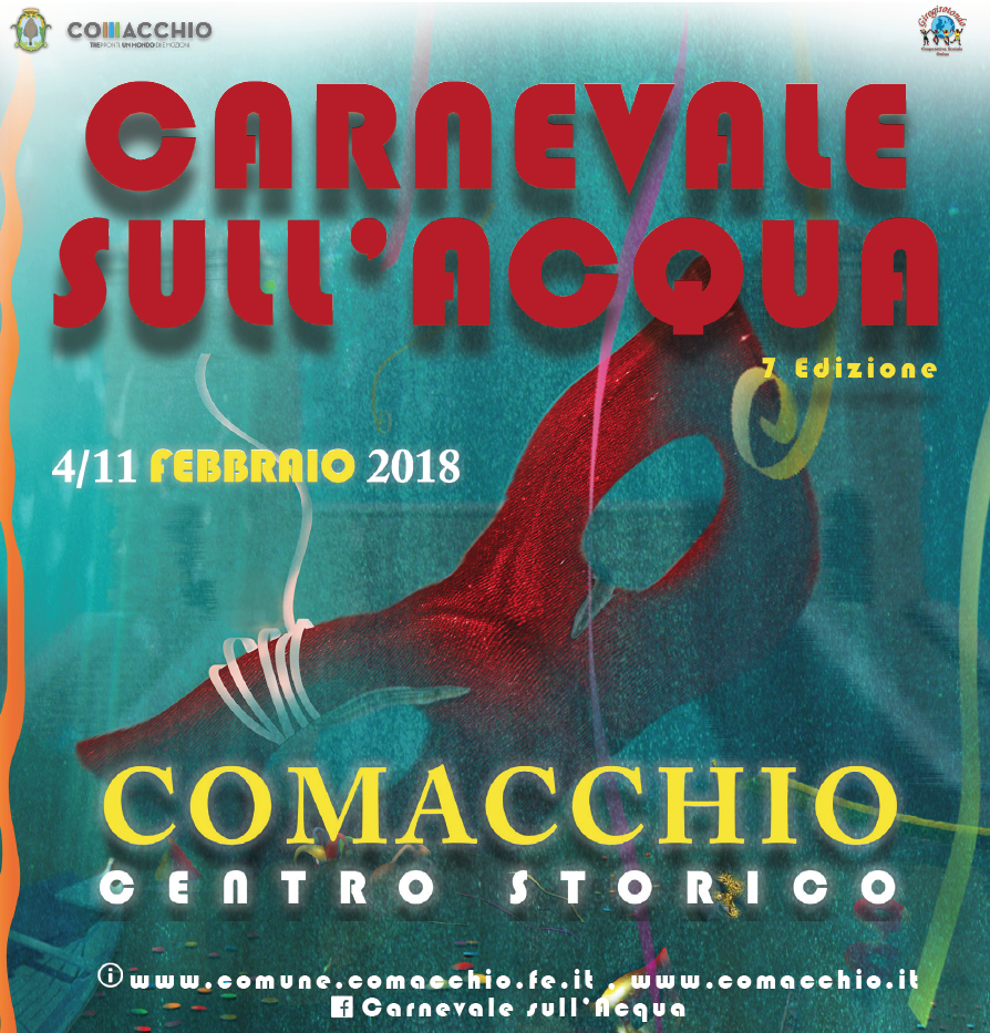 Carnevale sull’acqua: Comacchio si prepara per l’11 febbraio alla seconda domenica di festa, organizzata dalla cooperativa sociale Girogirotondo