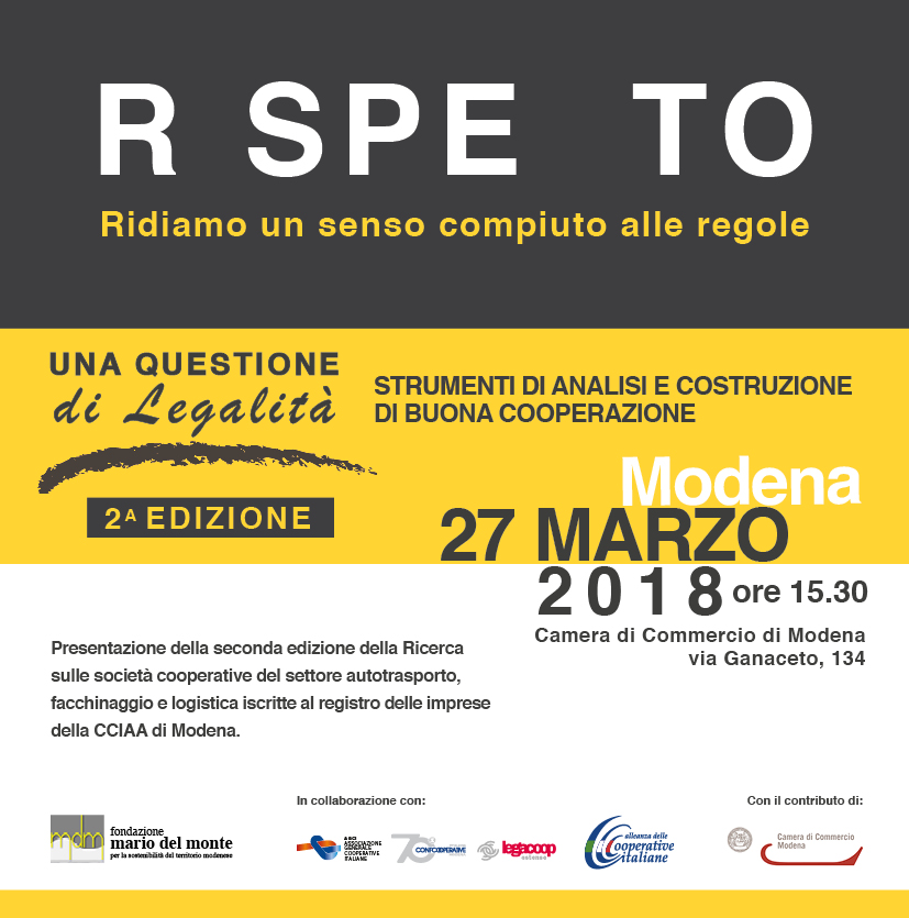 Una questione di legalità: il 27 marzo la presentazione della seconda edizione della Ricerca