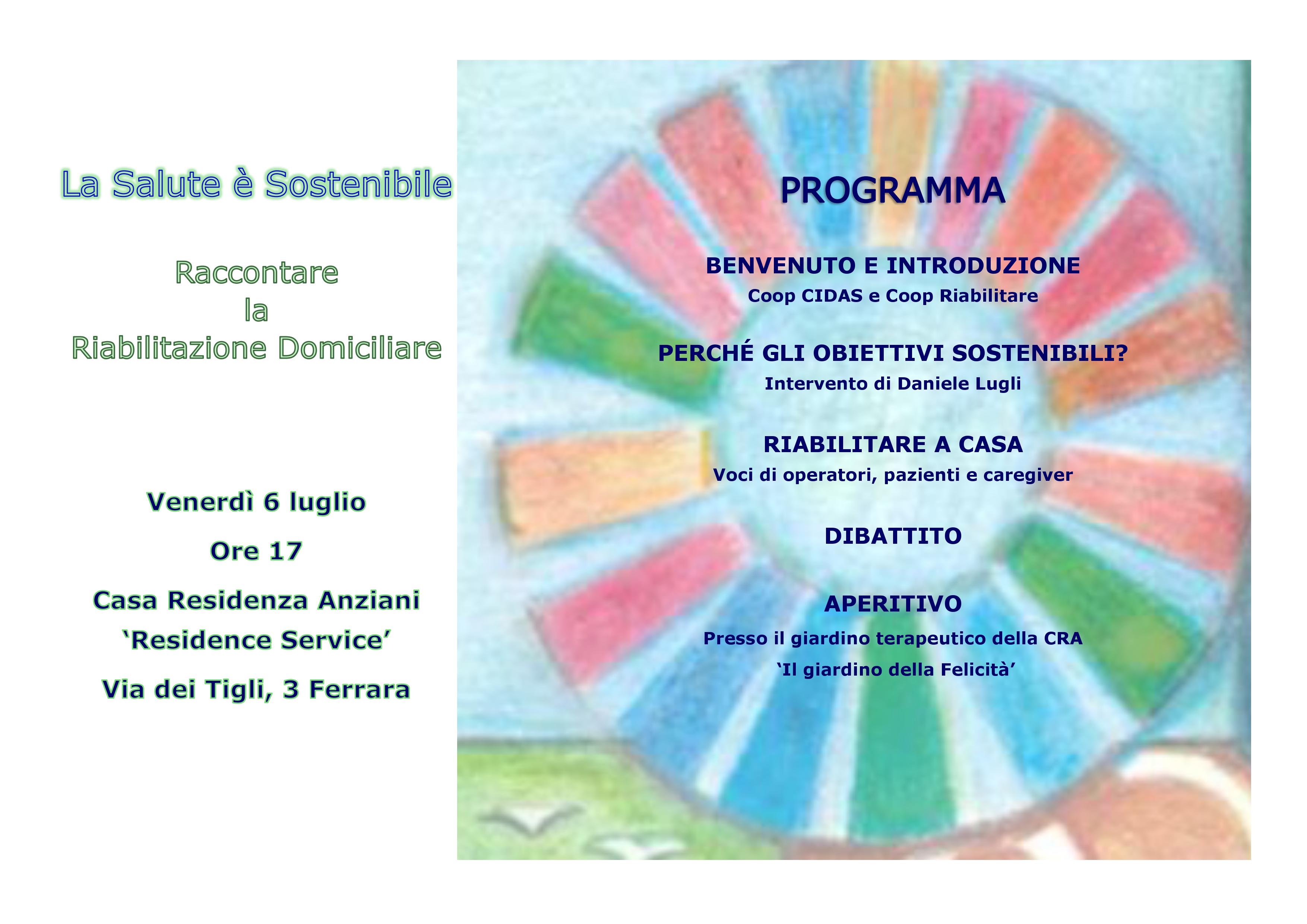 Riabilitazione domiciliare: Cidas e Riabilitare organizzano un incontro nell’ambito della Giornata Internazionale delle Cooperative