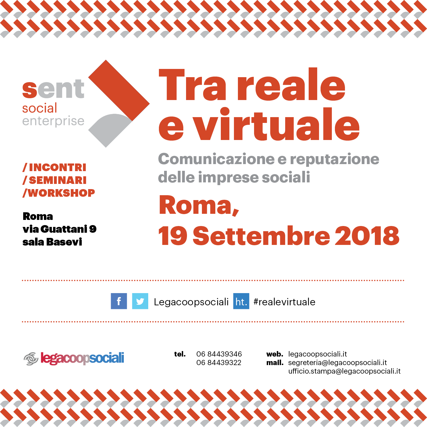 “Tra reale e virtuale: comunicazione e reputazione delle imprese sociali”: il 19 settembre a Roma una giornata di formazione promossa da Legacoopsociali