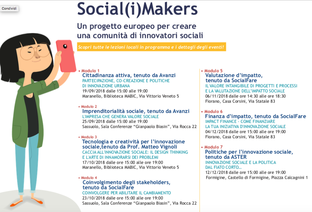 Social(i) Makers: aperte le iscrizioni ai 7 eventi formativi gratuiti