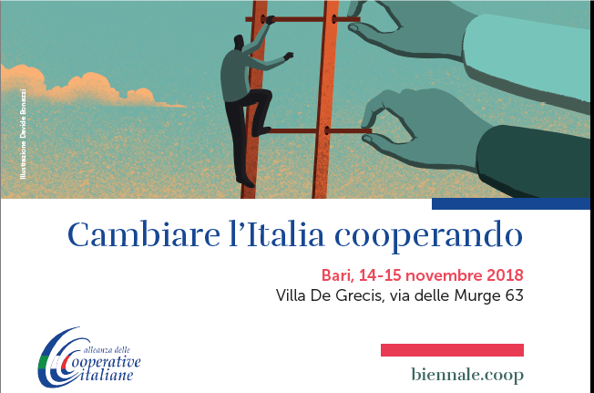 Cambiare l’Italia cooperando: si inizia a Bari il 14-15 novembre 2018