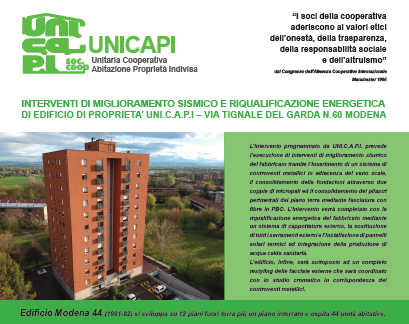 Unicapi presenta ai Soci il Bilancio Preventivo 2019. Proseguono a pieno ritmi gli interventi di riqualificazione del patrimonio immobiliare