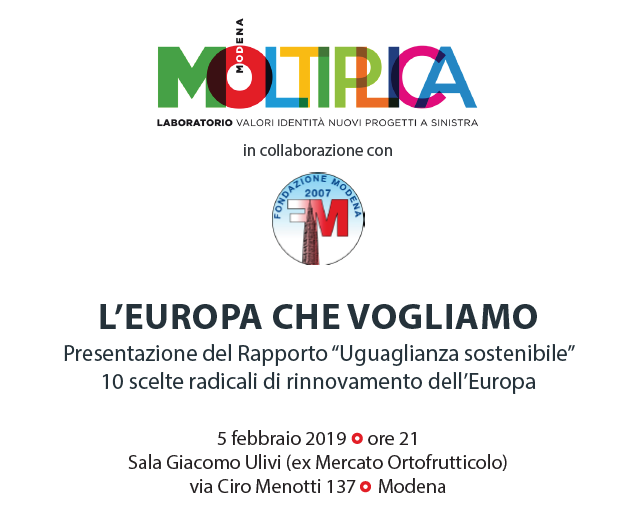 Laboratorio Moltiplica presenta: L’Europa che vogliamo, 5 febbraio 2019