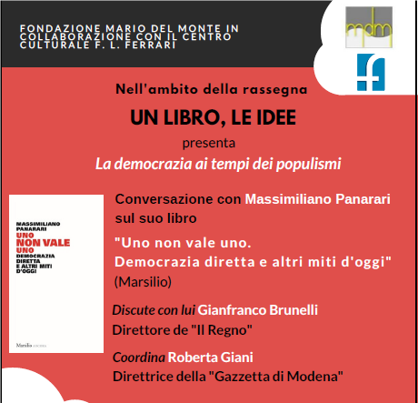 Fondazione MDM, Librerie.coop e Centro culturale F.L. Ferrari presentano: “La democrazia ai tempi dei populismi”