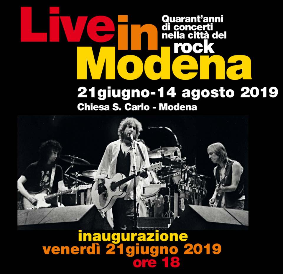 Live in Modena: 40 anni di grandi concerti in una mostra, venerdì 21 l’inaugurazione Live in Modena: 40 anni di grandi concerti in una mostra, venerdì 21 l’inaugurazione