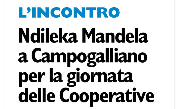 Ndileka Mandela a Campogalliano per la giornata delle Cooperative
