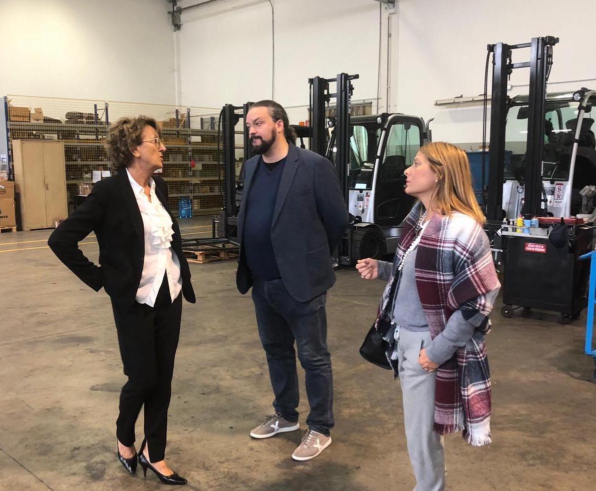 Coopser: il sindaco Alan Fabbri e l’assessore Angela Travagli in visita alla sede della cooperativa