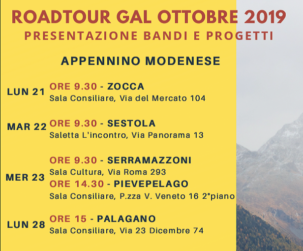Attraversando l’Appennino: roadtour del GAL