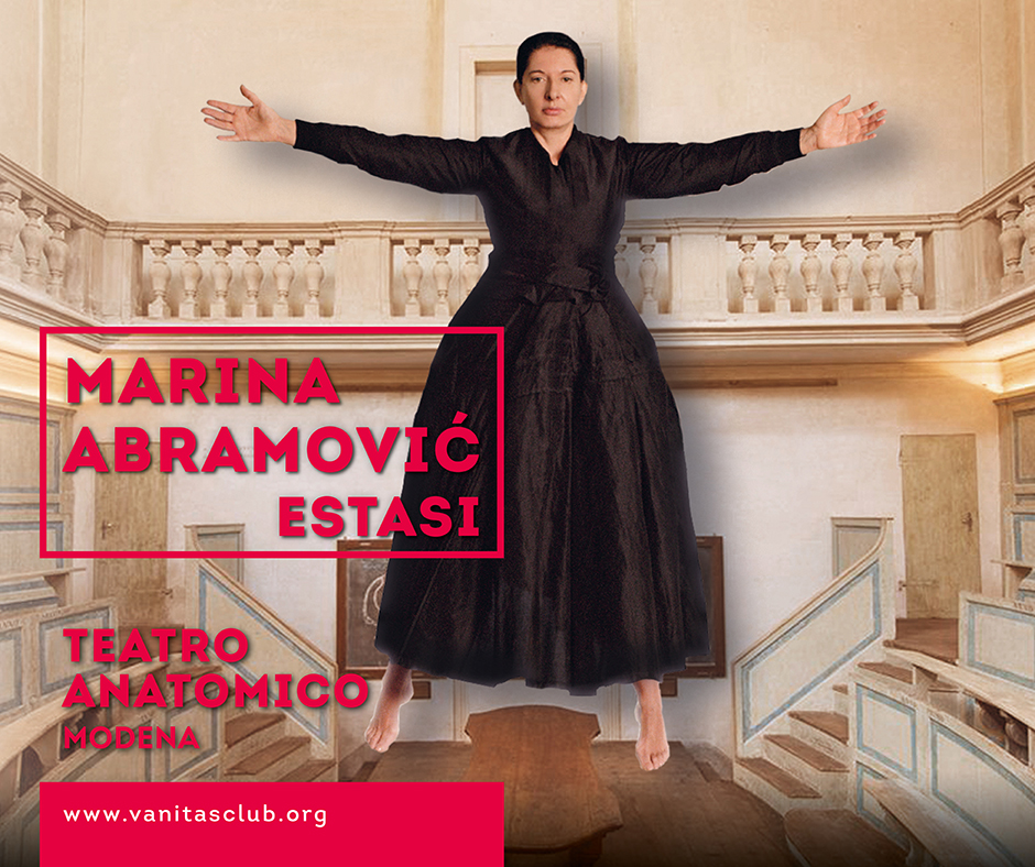 Marina Abramovic arriva con Estasi al Teatro Anatomico di Modena. Tra i sostenitori anche Coop Alleanza 3.0