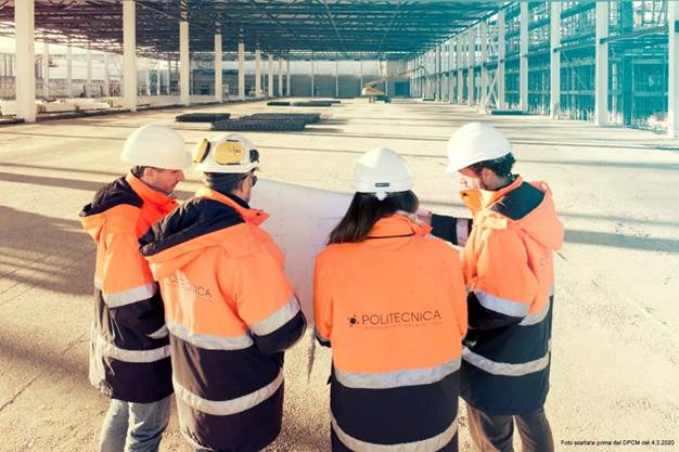 Il protocollo di Politecnica per la riapertura dei cantieri. Persone e Comunità al centro, per il lavoro in sicurezza