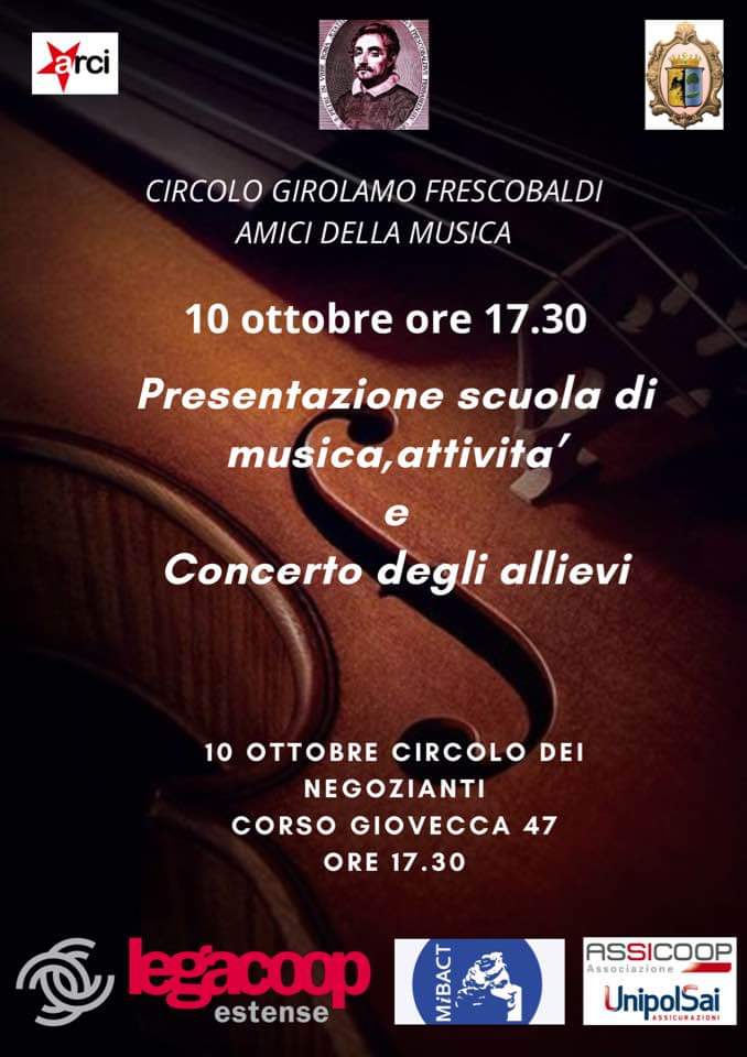 Assicoop Modena&Ferrara sostiene le attività musicali del Circolo Frescobaldi: il 10 ottobre la presentazione di corsi e concerti