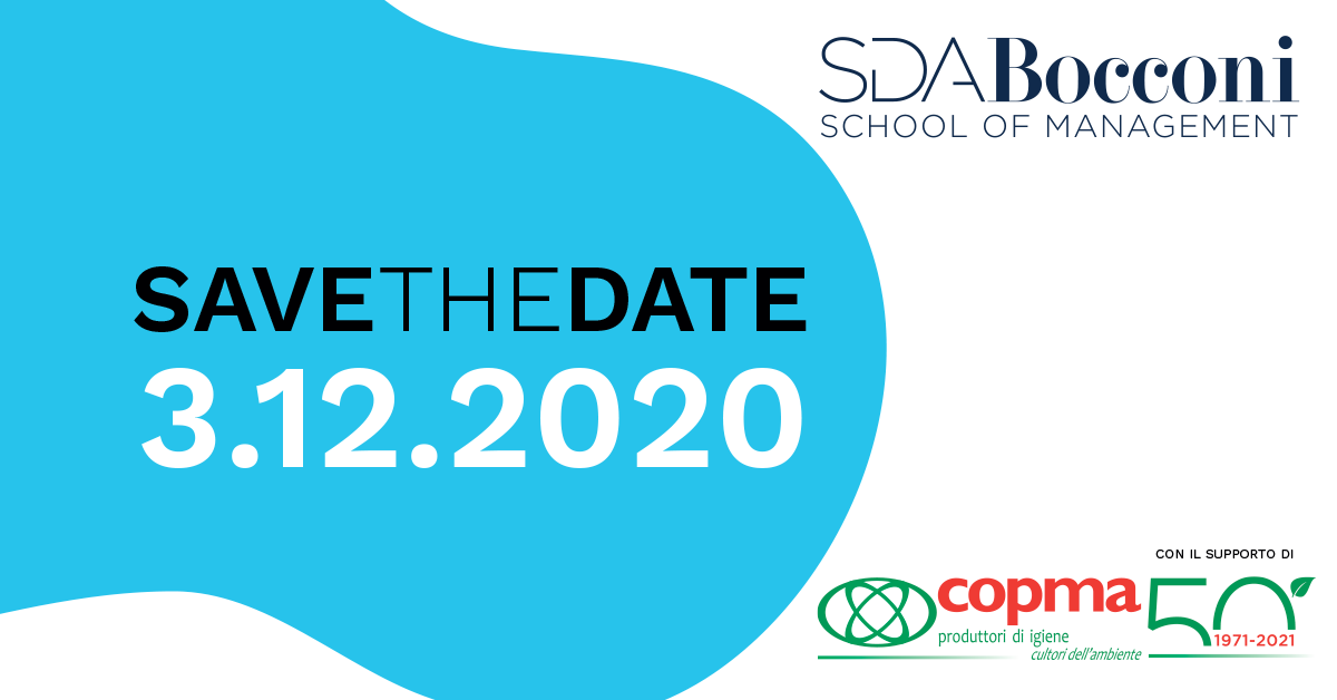 ONE HEALTH: il 3 dicembre il convegno online organizzato da SDA Bocconi con il supporto di COPMA