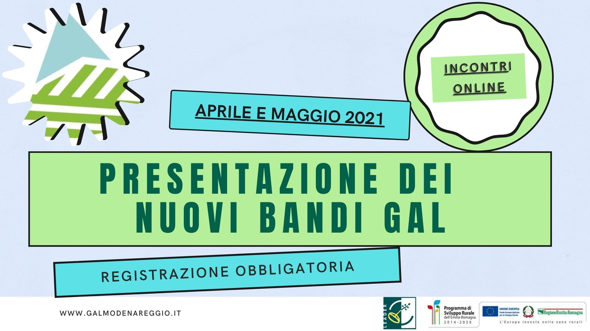 GAL, 4 incontri di presentazione dei nuovi bandi