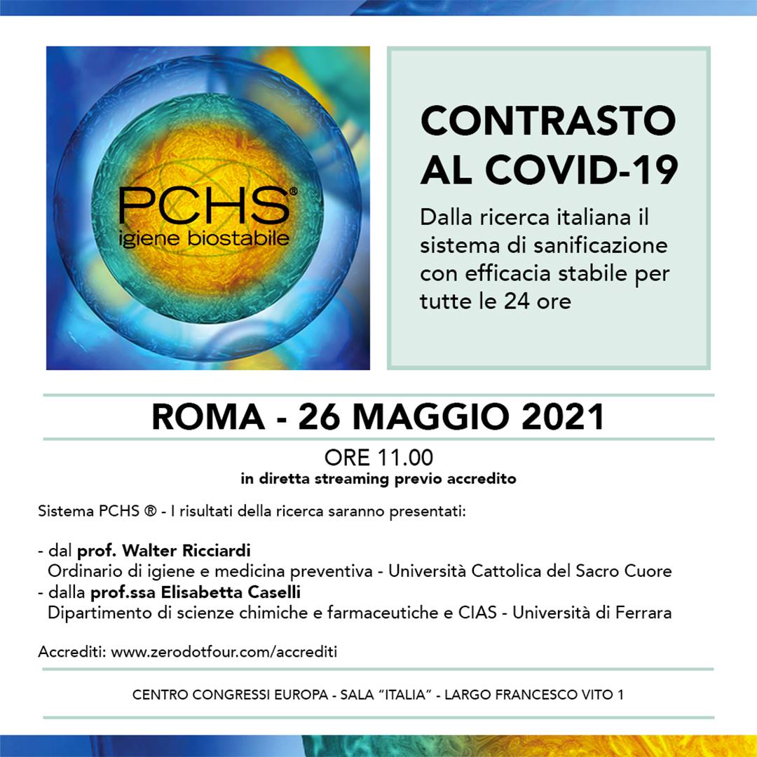 Il sistema di sanificazione PCHS®, ideato da Copma, è efficace contro il Covid. I risultati della ricerca