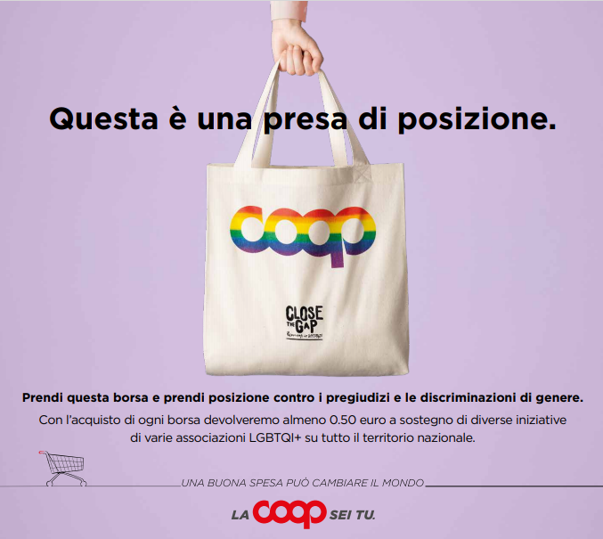 Coop Alleanza 3.0 A fianco della Comunità LGBTQ+ Coop Alleanza 3.0 A fianco della Comunità LGBTQ+