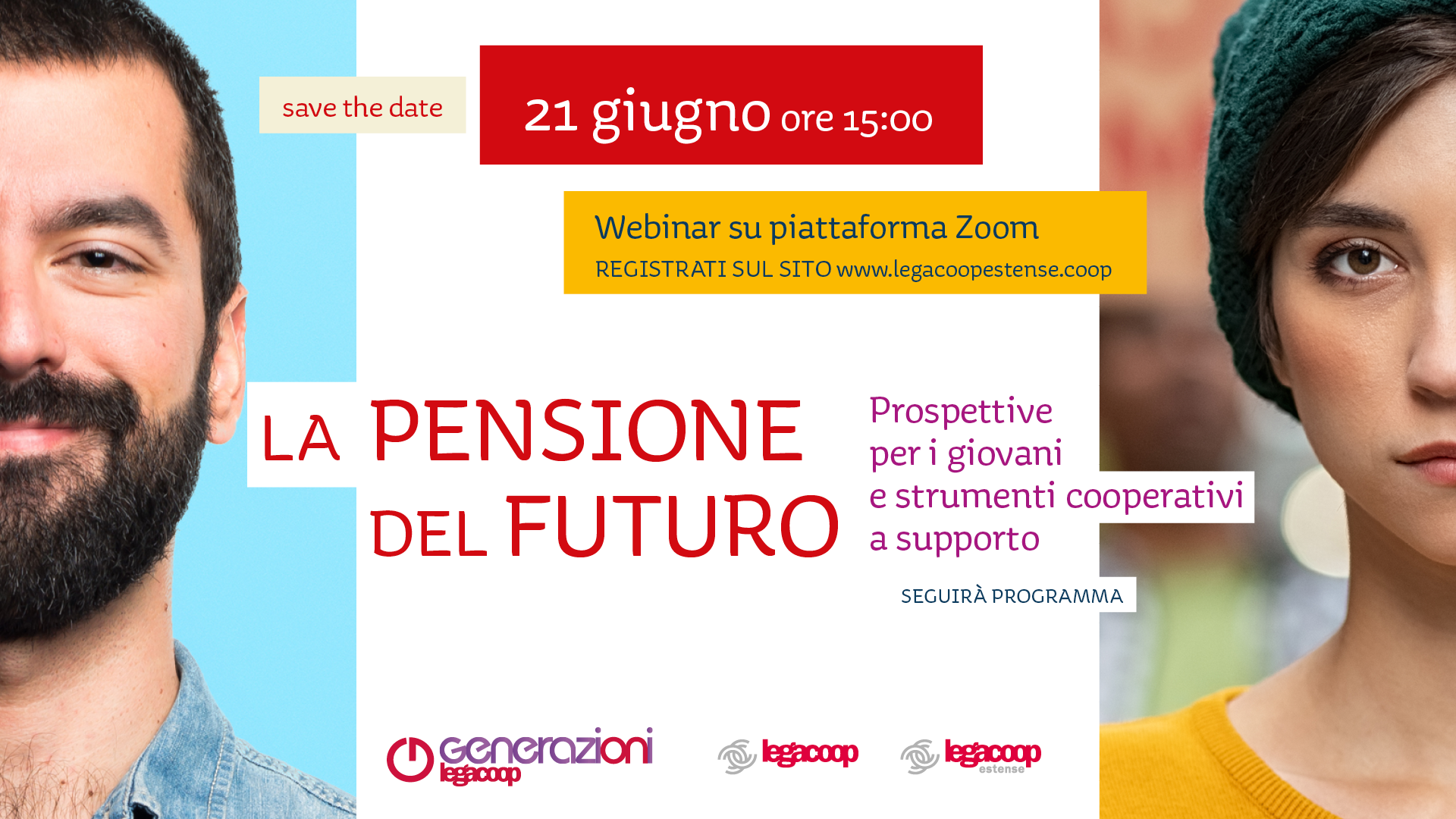 “La pensione del futuro”: il 21 giugno un webinar organizzato da Generazioni Estense