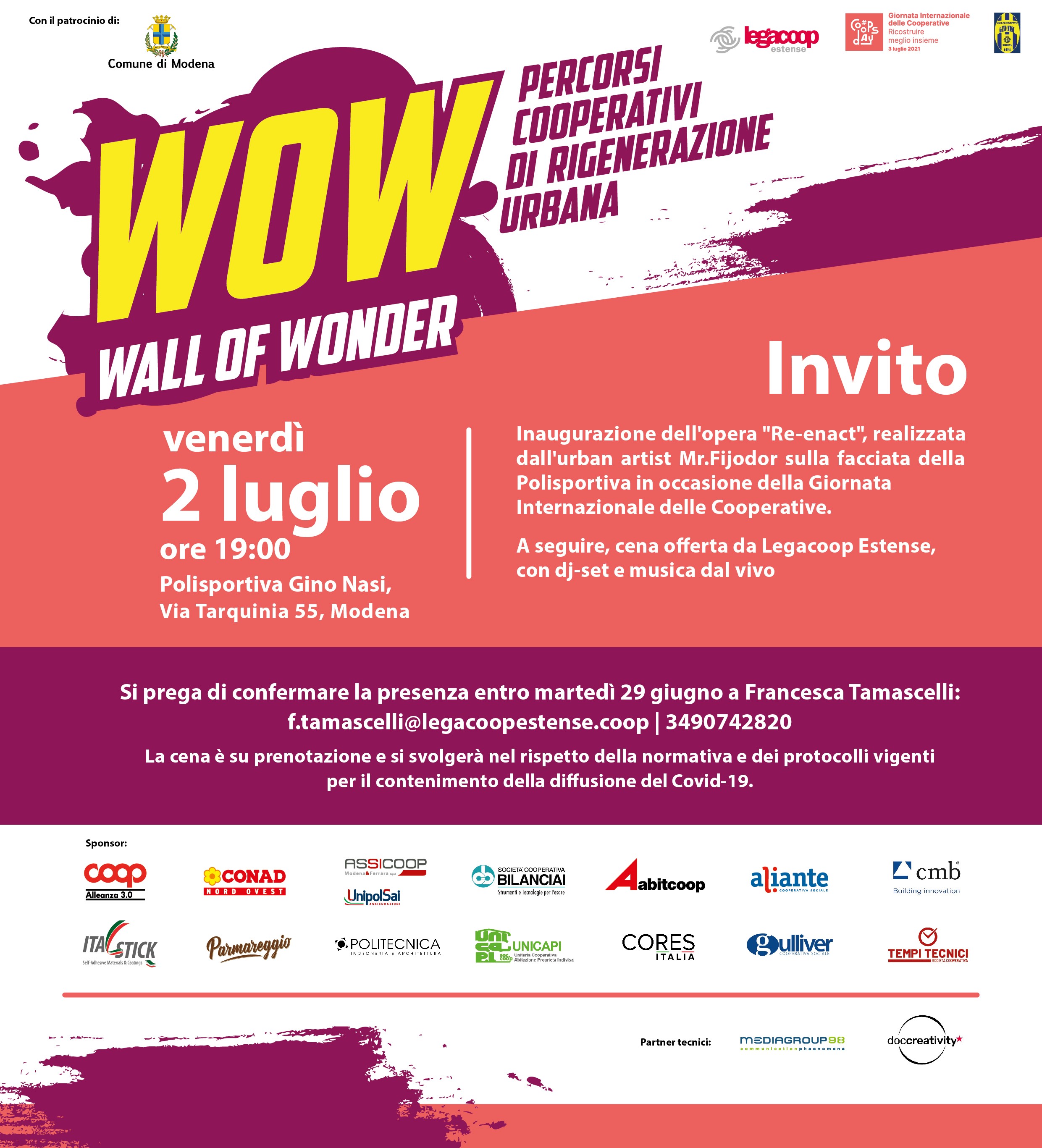 Coopsday 2021: WOW – Wall of Wonder | Percorsi cooperativi di rigenerazione urbana