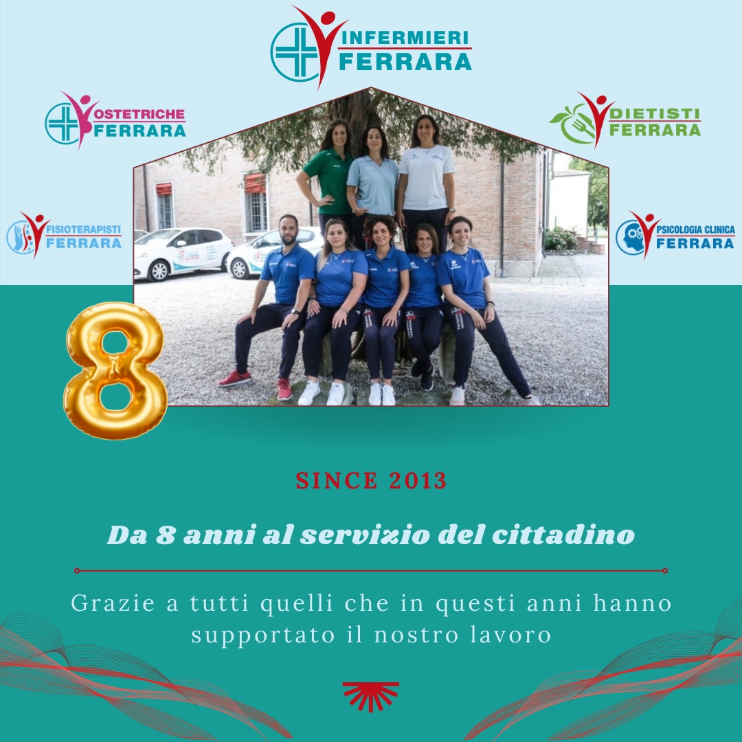 Auguri a cooperativa Infermieri Ferrara per i suoi primi 8 anni!