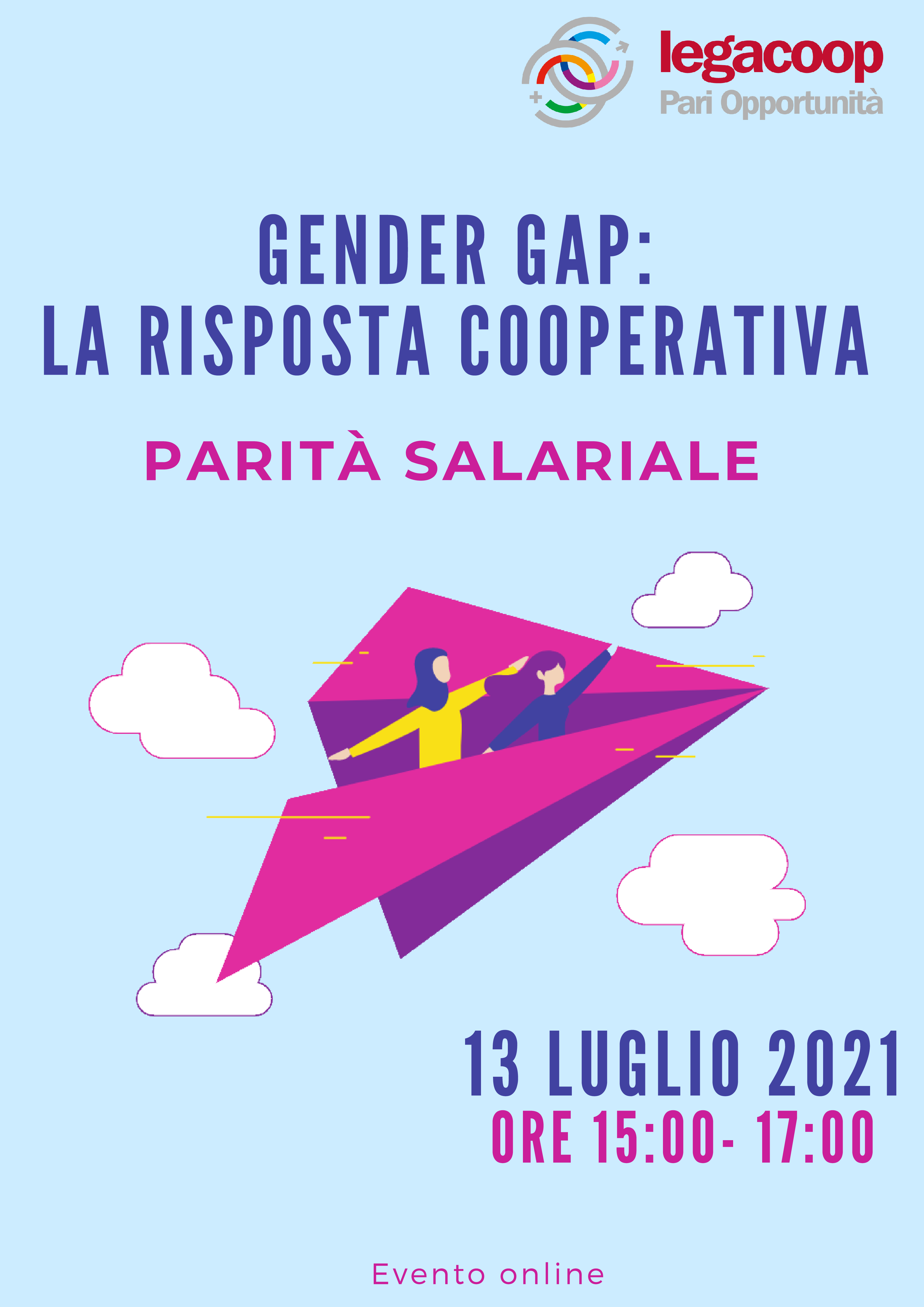 Save the Date 13 Luglio 2021 : Incontro sulla parità salariale