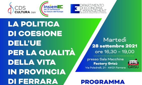 La politica di coesione dell’UE per la qualità della vita in provincia di Ferrara