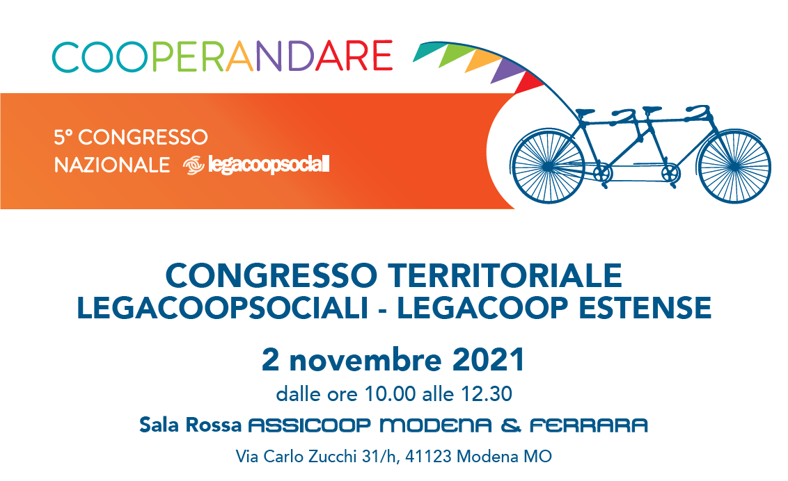 5° Congresso nazionale Legacoopsociali: il 2 novembre l’assemblea territoriale di Legacoop Estense