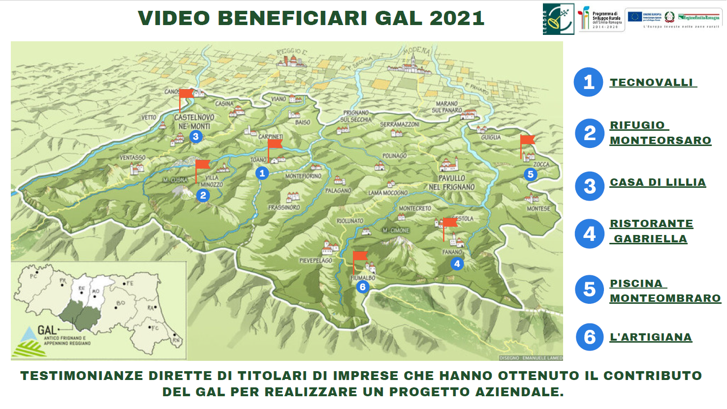 GAL: Video-interviste ai beneficiari