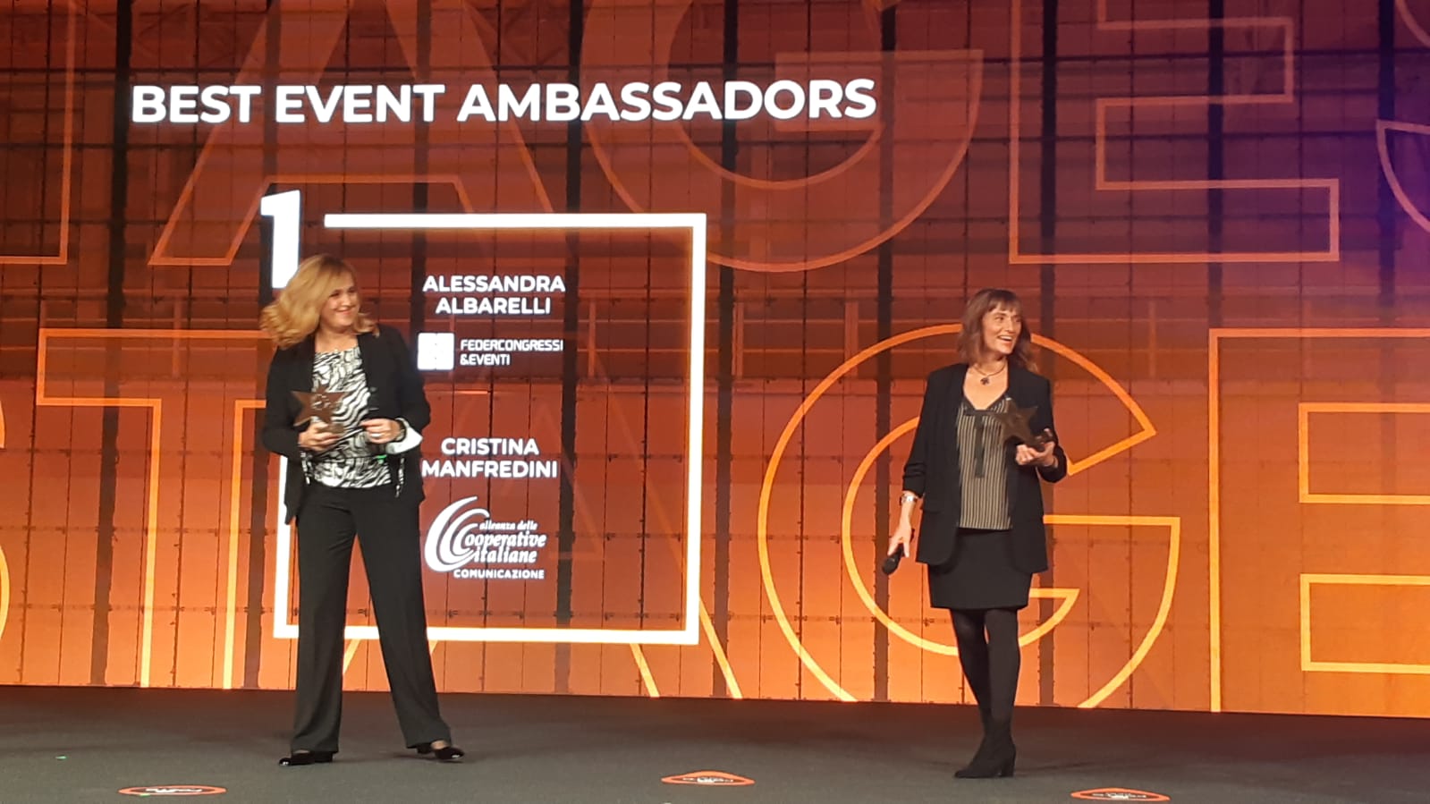 Best Event Awards Italia: assegnati gli Oscar. M.Cristina Manfredini, presidente Mediagroup98 e delegata da Alleanza Cooperative Italiane in Italialive, è Best Event Ambassador dell’anno