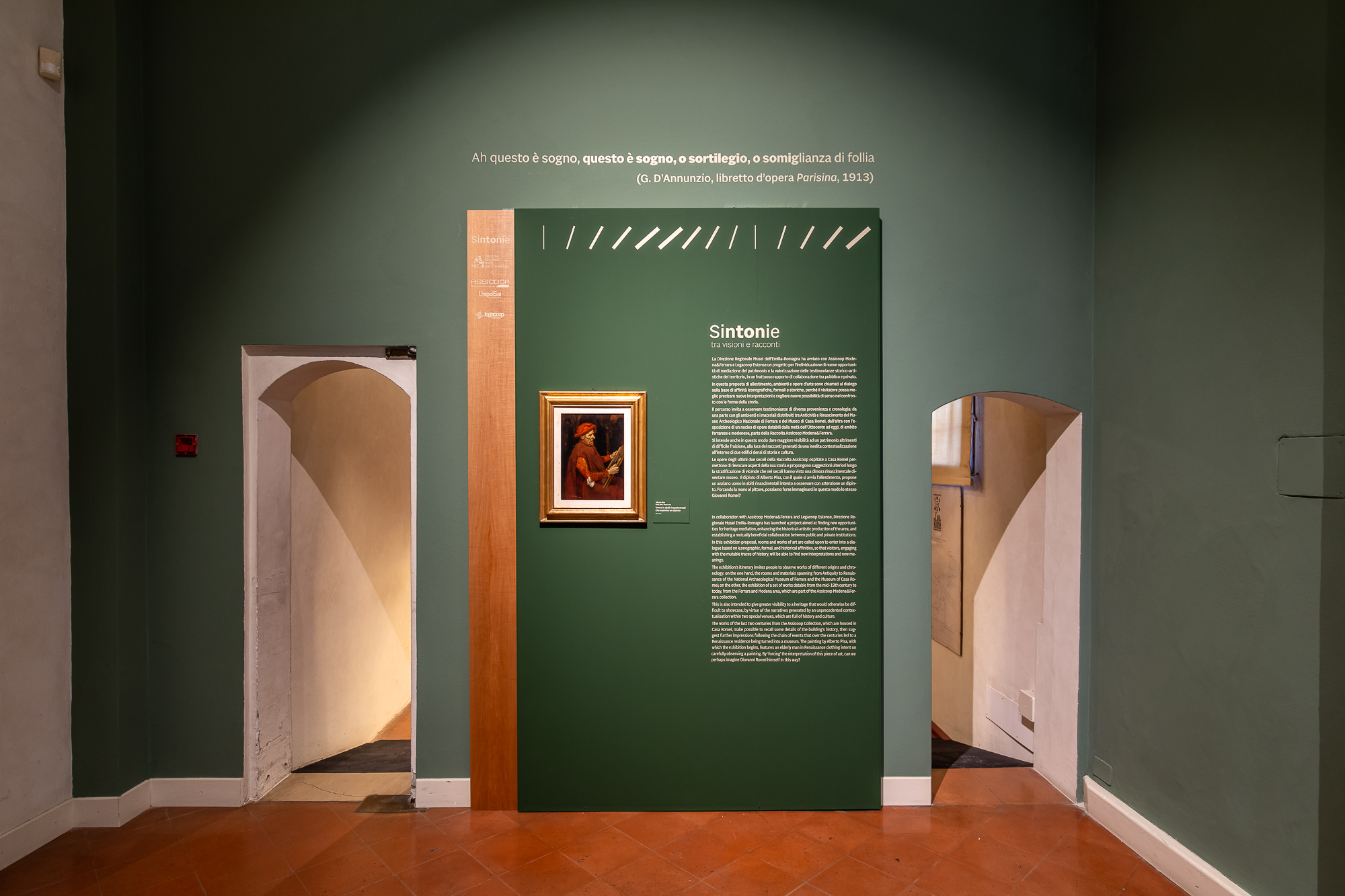 Sintonie: inaugurata l’esposizione delle opere Assicoop Modena&Ferrara al Museo di Casa Romei e al Museo Archeologico Nazionale di Ferrara