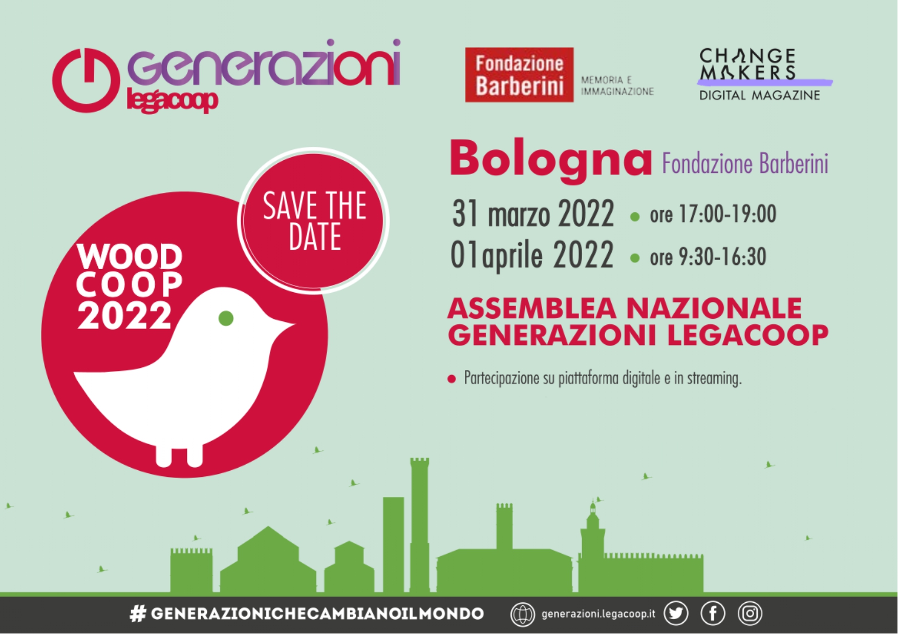 Generazioni Legacoop: il 31 marzo e 1 aprile l’assemblea nazionale dei giovani cooperatori