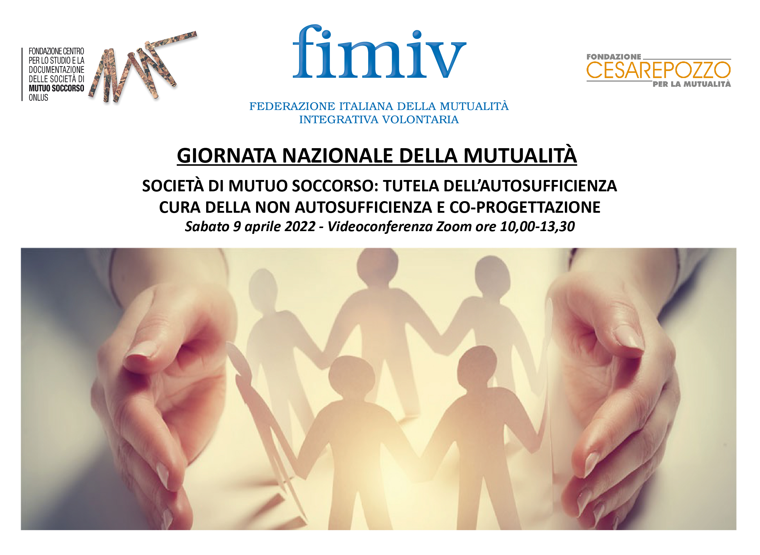 Giornata nazionale della Mutualità: sabato 9 aprile una videoconferenza di FIMIV dedicata al mutuo soccorso