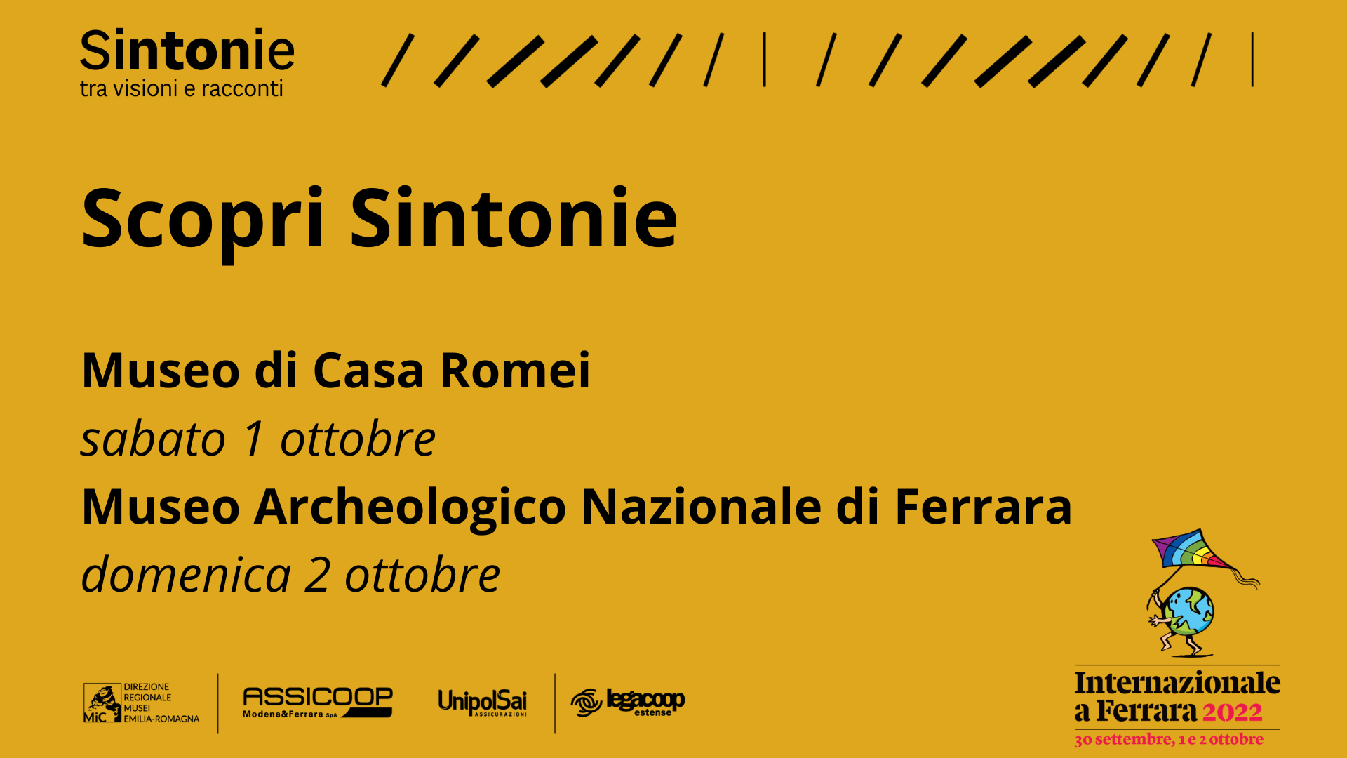 “Sintonie” nel programma ufficiale di Internazionale a Ferrara: visite guidate e un laboratorio l’1 e il 2 ottobre
