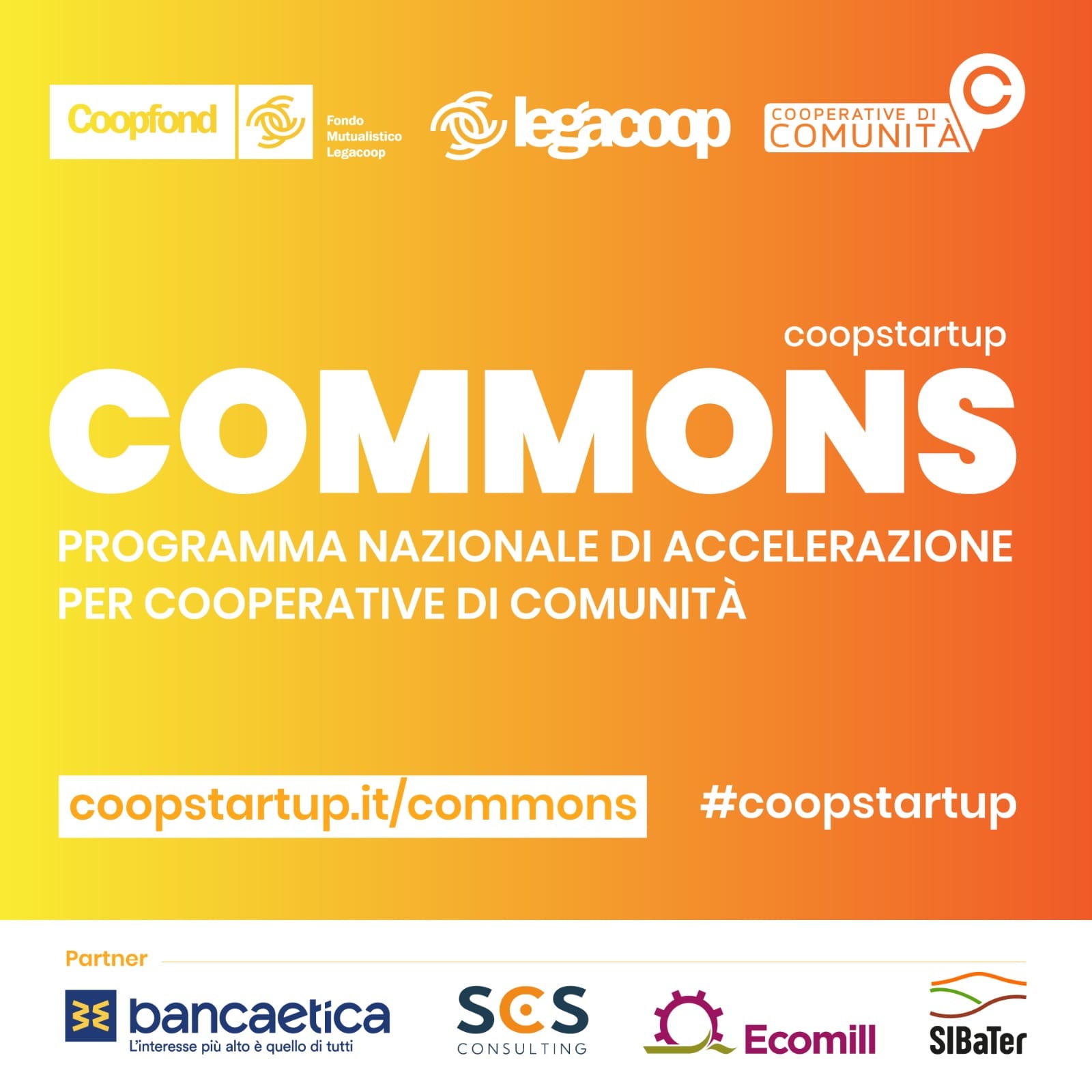 Coopstartup Commons: c’è tempo fino al 15 novembre per il bando nazionale di Legacoop e Coopfond per cooperative di comunità