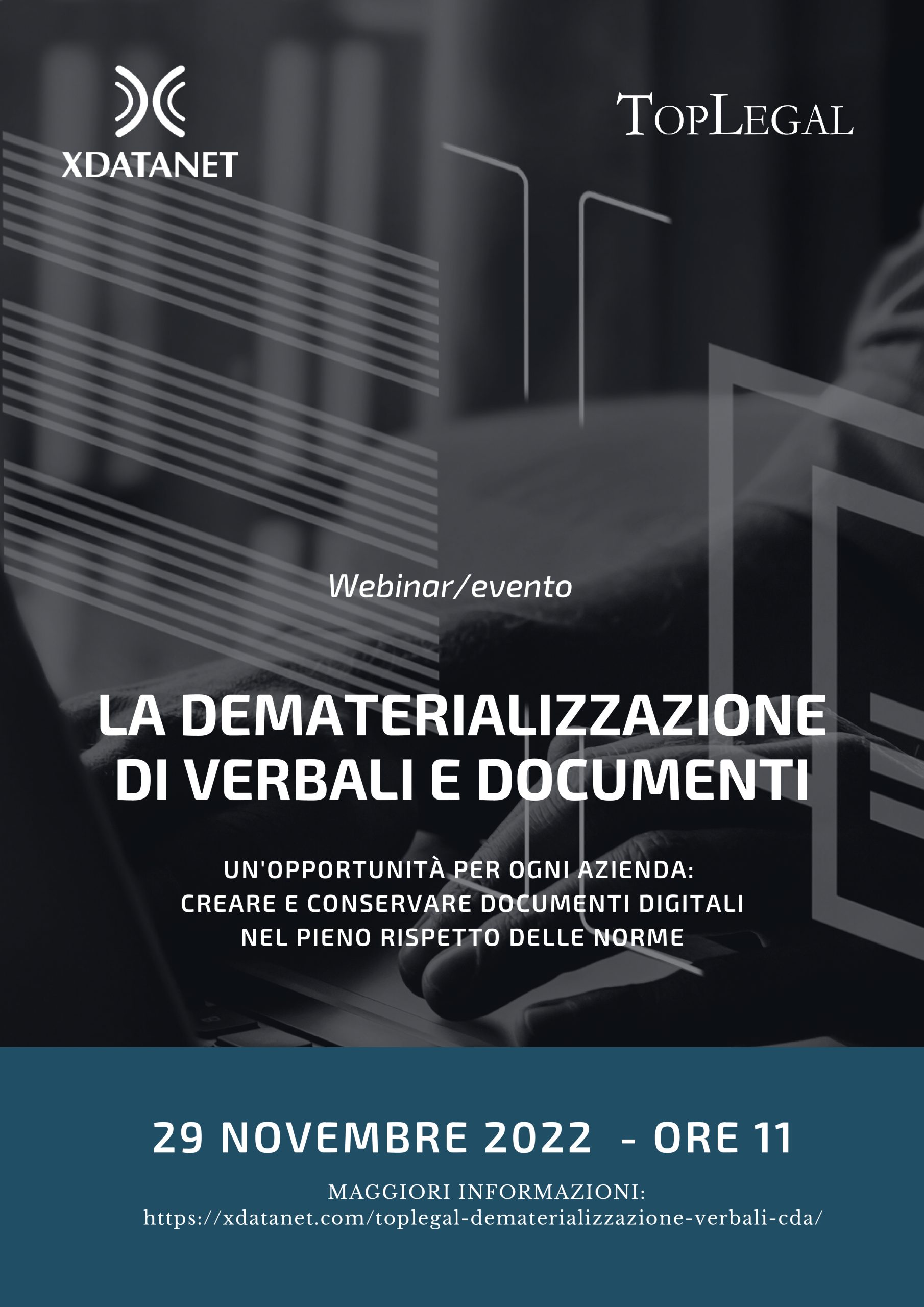 Webinar/evento: La Dematerializzazione di verbali e documenti – 29 novembre